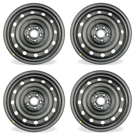 16" 16x6.5 Set of 4 5x100mm Black Steel Wheels For Toyota Corolla Matrix 2009-2019 OEM Quality Replacement Rim