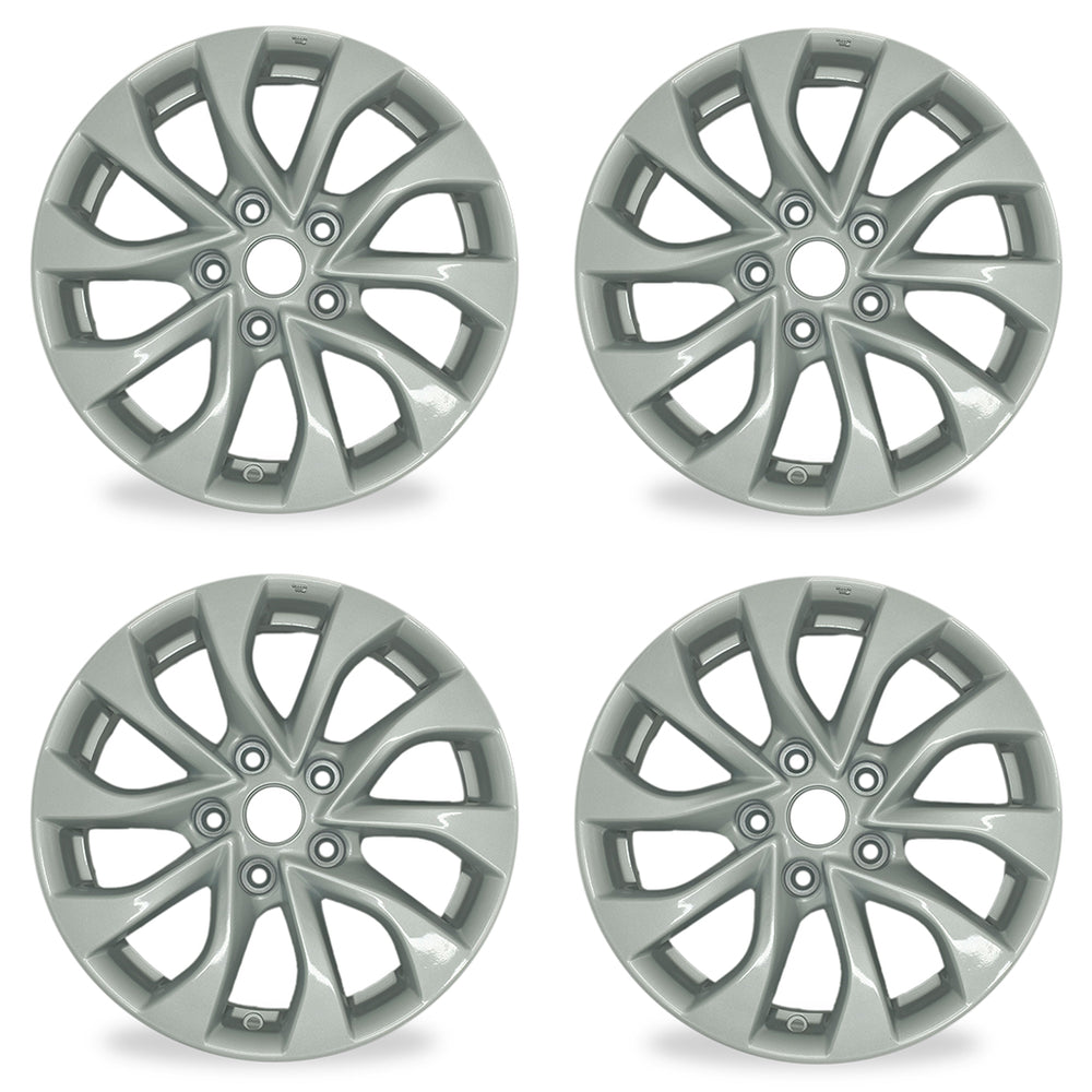 16" SET OF 4 Brand NEW 16X6.5 Alloy Wheels for Nissan Sentra 2016-2019 SILVER OEM Quality Replacement Rim