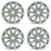 16" SET OF 4 Brand NEW 16X6.5 Alloy Wheels for Nissan Sentra 2016-2019 SILVER OEM Quality Replacement Rim