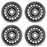15" 15X5.5 Set of 4 Black Steel Wheels For Nissan Versa 2013-2019 OEM Quality Replacement Rim