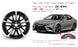 For Toyota Camry OEM Design Wheel 19" 19x8 2018-2024 Machined Black Single Replacement Rim