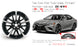 19" 19x8 New Single Alloy Wheel For TOYOTA CAMRY 2018-2021 Machined Black OEM Quality Replacement Rim