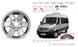 16” New Single 16x6.5 Silver Wheel for Mercedes-Benz Sprinter 1500 2500 2014-2023 OEM Design Replacement Rim