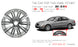 REAR For Mercedes E350 E550 OEM Design Wheel 18" 18x9 2007-2009 Machined Silver Single Replacement Rim