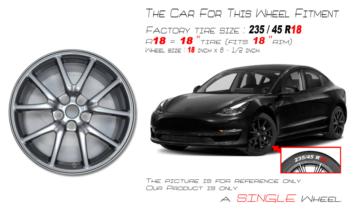Tesla Spinner Rims For Tesla Model 3 OEM Design Wheel 18