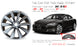 21" Single 21x8.5 Charcoal Alloy Front Wheel For Tesla Model S 2012-2017 OEM Quality Replacement Rim 98727 6005868