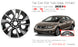 For Honda Civic OEM Design Wheel 16" 16x6.5 2013-2015 Machined Black Single Replacement Rim