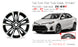 Brand New Single 17" 17x7 Alloy 10 spoke Wheel for Toyota COROLLA 2017 2018 2019 Machined Black OEM Quality Replacement Rim