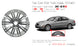 FRONT For Mercedes E350 E550 OEM Design Wheel 18" 18x8.5 2007-2009 Machined Silver Single Replacement Rim