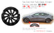 For Tesla Model 3 OEM Design Wheel 20" 20X9 2021 -2023 SATIN BLACK Single Replacement Rim
