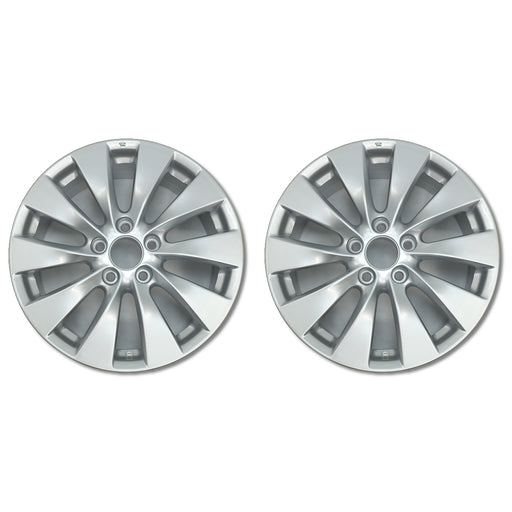 For Honda Accord OEM Design Wheel 17" 17x7.5 2013-2015 Silver Set of 2 Replacement Rim 42700T2AA92 42700T2AA91 T2A17075B