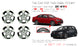 For Volkswagen Golf Jetta GTI OEM Design Wheel 18" 18x7.5 2005-2014 Machined Black Set of 4 Replacement Rim