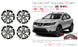 For Nissan Rogue OEM Design Wheel 19" 19x7 2017-2020 Machined Black Set of 4 Replacement Rim