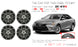 For Toyota Camry OEM Design Wheel 18" 18x7.5 2015-2017 Machined Charcoal Set of 4 Replacement Rim