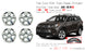 Set of 4 New 19" 19X7.5 Wheels With Chrome Clad Cover for 2014-2019 Toyota Highlander OEM Style Replacement Rim