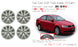 For Volkswagen Jetta OEM Design Wheel 16" 16x6.5 2010-2018 Silver Set of 4 Replacement Rim