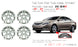 For Hyundai Sonata OEM Design Wheel 17" 17x6.5 2011-2013 Silver Set of 4 Replacement Rim