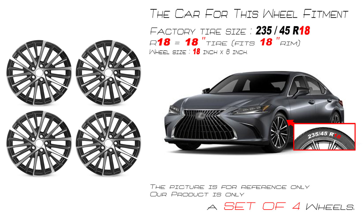 Lexus Es 22 Inch Rims For Lexus ES300h ES250 ES350 OEM Design Wheel 18