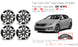 For Kia Optima OEM Design Wheel 18" 18x7.5 2014-2015 Machined GREY Set of 4 Replacement Rim