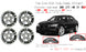 20" Set of 4 20x10 20x8.5 Alloy Wheels For BMW 5-Series 7-Series 2009-2015 SILVER Staggered OEM Design Replacement Rim