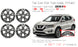 For Nissan Rogue OEM Design Wheel 18" 18x7 2017-2020 Machined Charcoal Set of 4 Replacement Rim