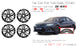 For Toyota Camry OEM Design Wheel 18" 18x8 2025 Machined Black Set of 4 Replacement Rim