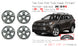SET OF 4 19" 19X7.5 Alloy Wheels For TOYOTA HIGHLANDER 2014-2019 Platinum Clad OEM Style Replacement Rim