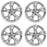Set of 4 New 19" 19x8 Silver Hyper Alloy Wheels For 2012 2013 2014 Nissan Maxima OEM Design Replacement Rim