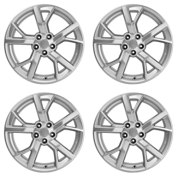 Set of 4 New 19" 19x8 Silver Hyper Alloy Wheels For 2012 2013 2014 Nissan Maxima OEM Design Replacement Rim