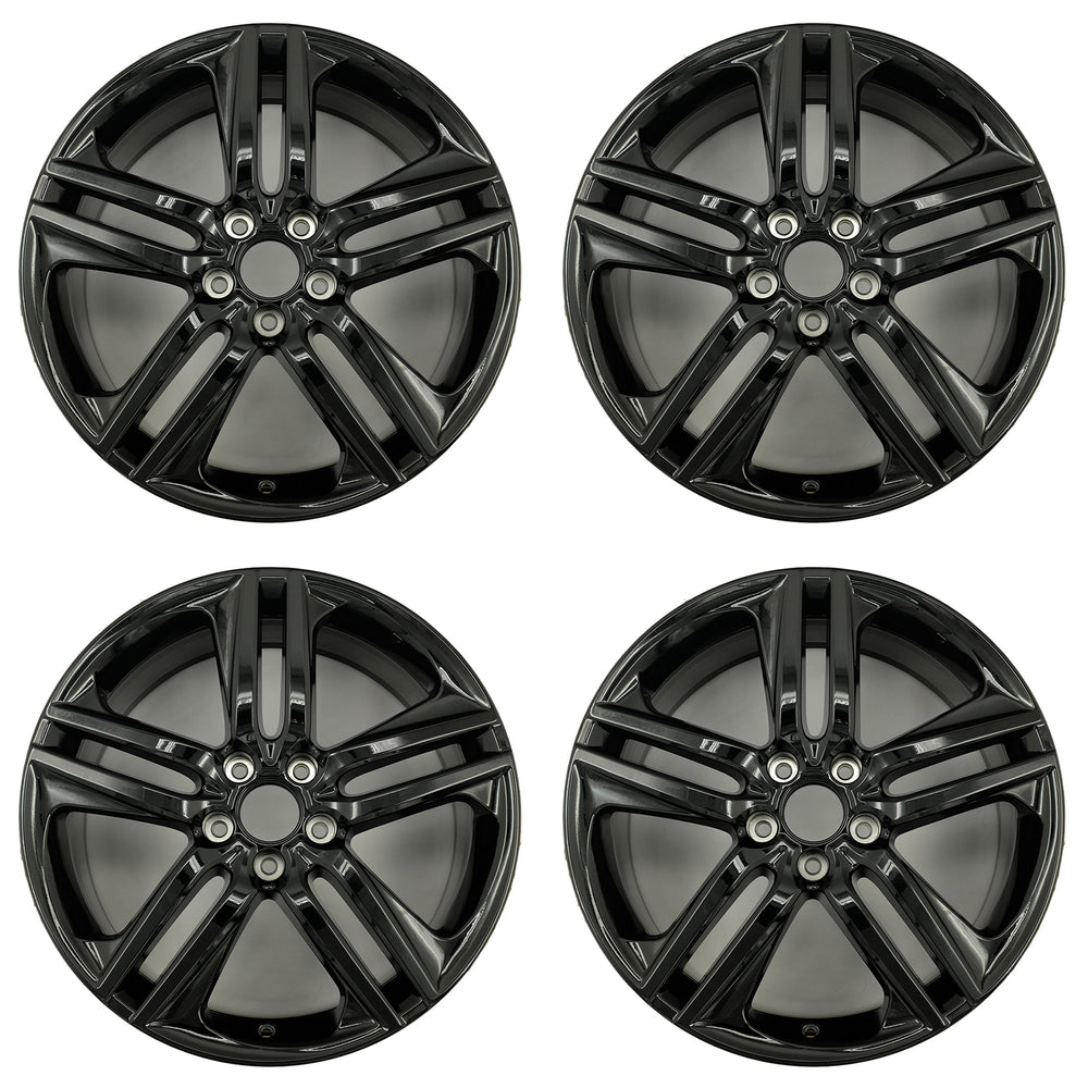 For Honda Accord OEM Design Wheel 19" 19x8 2016 2017 GLOSS BLACK Set of 4 Replacement Rim