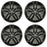 For Honda Accord OEM Design Wheel 19" 19x8 2016 2017 GLOSS BLACK Set of 4 Replacement Rim