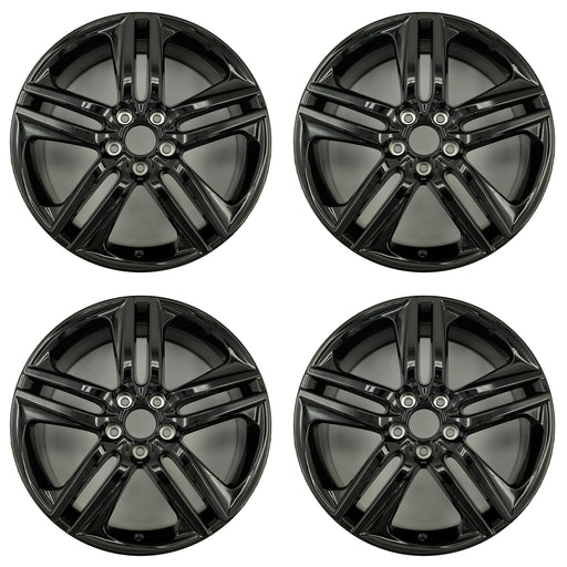 For Honda Accord OEM Design Wheel 19" 19x8 2016 2017 GLOSS BLACK Set of 4 Replacement Rim