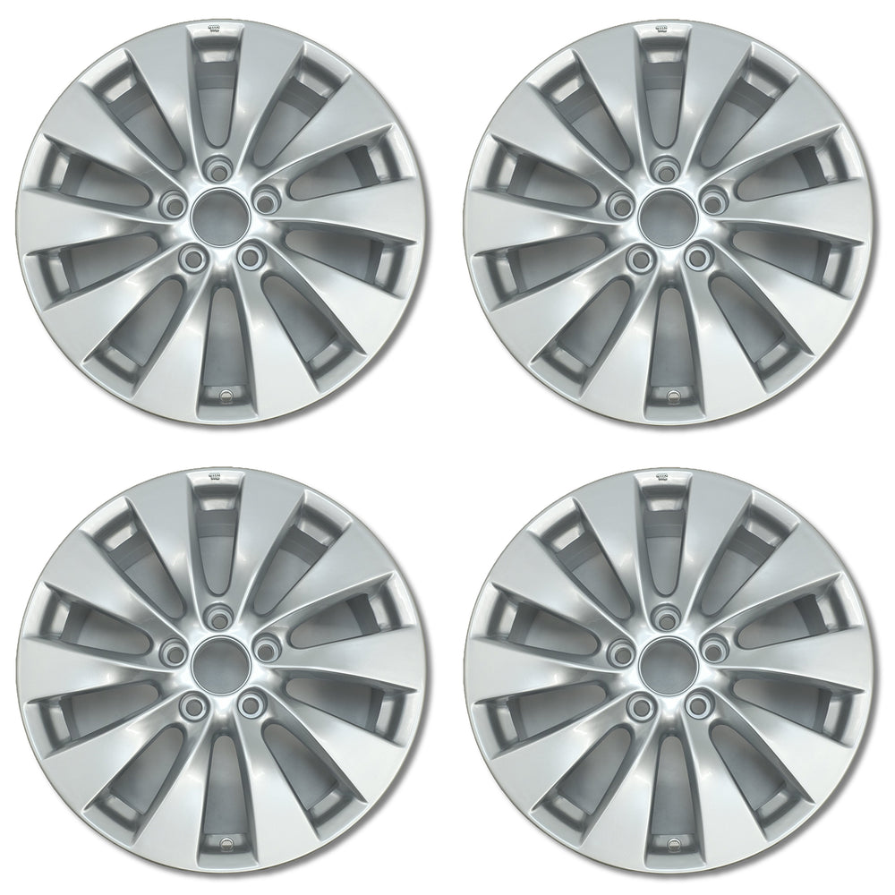 For Honda Accord OEM Design Wheel 17" 17x7.5 2013-2015 Silver Set of 4 Replacement Rim 42700T2AA92 42700T2AA91 T2A17075B