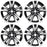 17” SET OF 4 17x6.5 MACHINED BLACK Wheels for NISSAN KICKS 2018-2020 OEM Design Replacement Rim