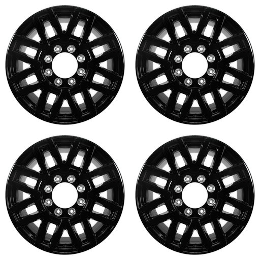 For Ford F250 F350 SRW OEM Design Wheel 20" 2018-2022 20x8 Gloss Black Set of 4 Replacement Rim