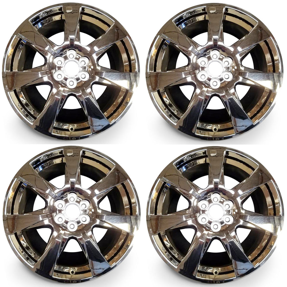 20" 20x8 SET OF 4 Brand New Alloy Wheels for Cadillac SRX 2010-2013 Chrome Clad Cover OEM Quality Replacement Rim