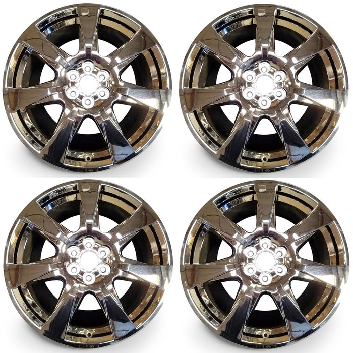 20" 20x8 SET OF 4 Brand New Alloy Wheels for Cadillac SRX 2010-2013 Chrome Clad Cover OEM Quality Replacement Rim