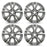 SET OF 4 Brand New 18" 18x7.5 Alloy Wheels For Toyota Hinghlander 2014-2019 Machined Gray OEM Quality Replacement Rim