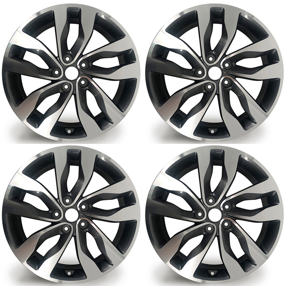 For Kia Optima OEM Design Wheel 18" 18x7.5 2014-2015 Machined GREY Set of 4 Replacement Rim