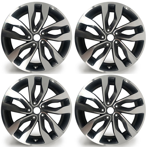 For Kia Optima OEM Design Wheel 18" 18x7.5 2014-2015 Machined GREY Set of 4 Replacement Rim