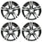 For BWM 6-Series 7-Series OEM Design Wheel 2016-2020 20" 20X8.5 Machined Black SET OF 4 Replacement Rim