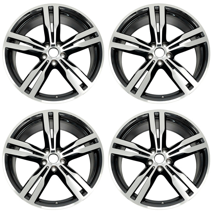 For BWM 6-Series 7-Series OEM Design Wheel 2016-2020 20" 20X8.5 Machined Black SET OF 4 Replacement Rim