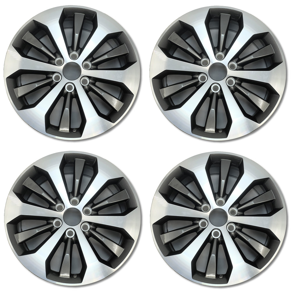For Ford F150 Pickup OEM Design Wheel 20" 2015-2020 Machined Charcoal Set of 4 Replacement Rim HL341007JA