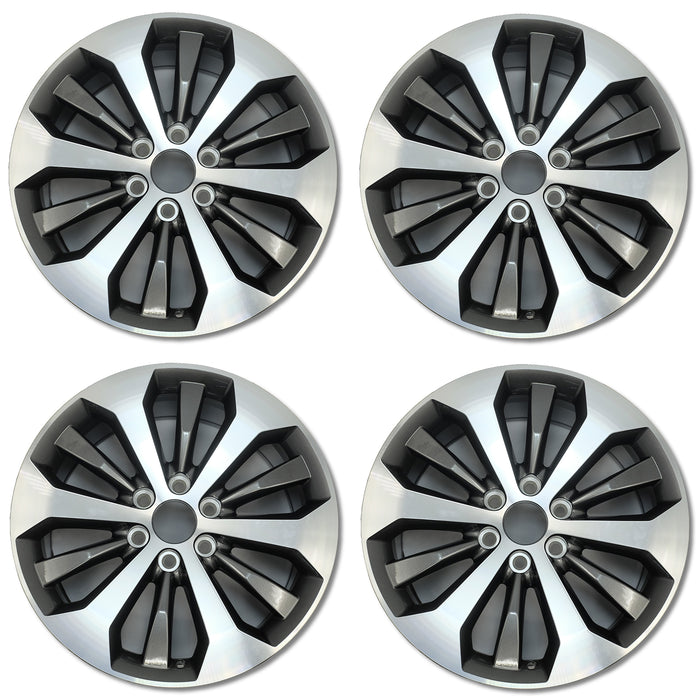 For Ford F150 Pickup OEM Design Wheel 20" 2015-2020 Machined Charcoal Set of 4 Replacement Rim HL341007JA