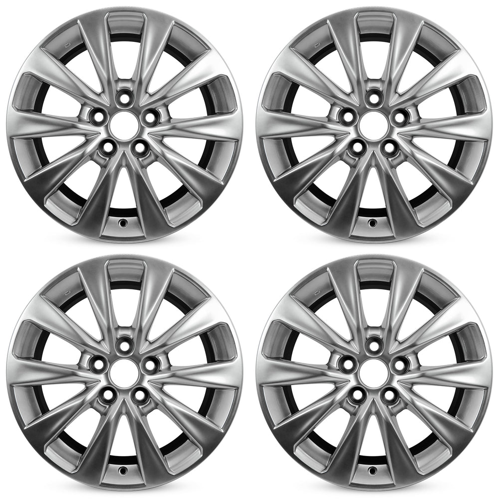 For Toyota Camry OEM Design Wheel 17" 17x7 2015-2017 Hyper Silver Set of 4 Replacement Rim