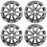 For Toyota Camry OEM Design Wheel 17" 17x7 2015-2017 Hyper Silver Set of 4 Replacement Rim