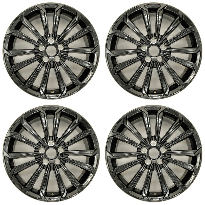 For Toyota Corolla OEM Design Wheel 17” 17x7 2014-2016 GLOSS BLACK Set of 4 Replacement Rim