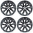 18" Set of 4 18x8 All Black Alloy Wheels For Toyota Corolla 2019-2022 OEM Design Replacement Rim