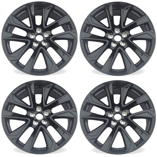 18" Set of 4 18x8 Gloss Black Alloy Wheels For Toyota Corolla 2019-2022 OEM Design Replacement Rim