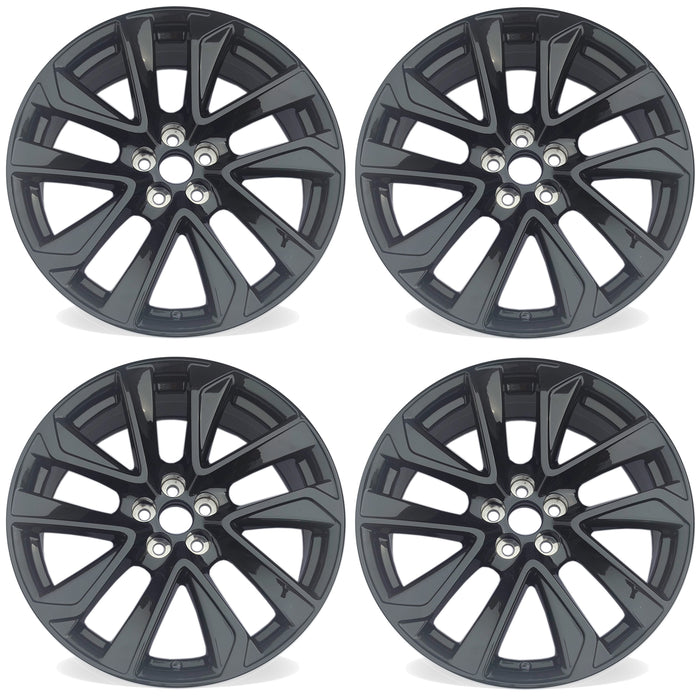 18" Set of 4 18x8 All Black Alloy Wheels For Toyota Corolla 2019-2022 OEM Design Replacement Rim